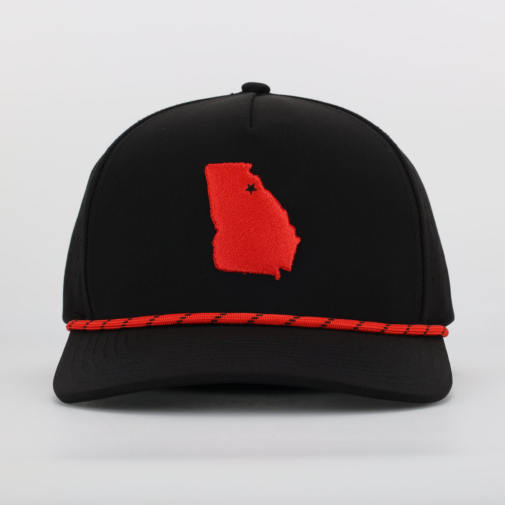 Athens, GA Embroidered State Hat with Rope