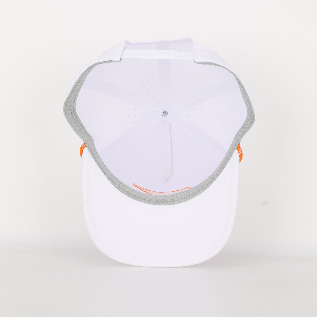 Tri State Embroidered White Hat with Rope