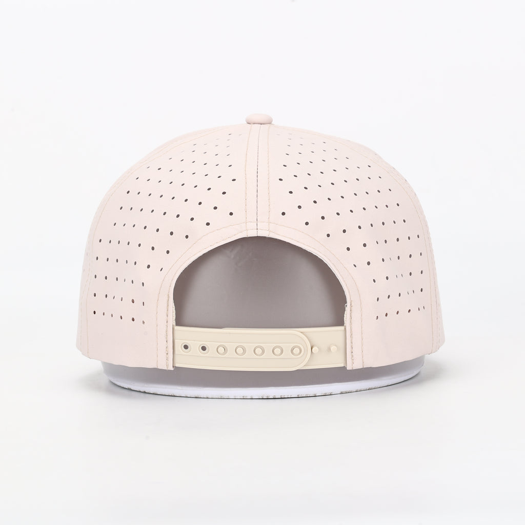 Tan Rooster Embroidered Rope Hat