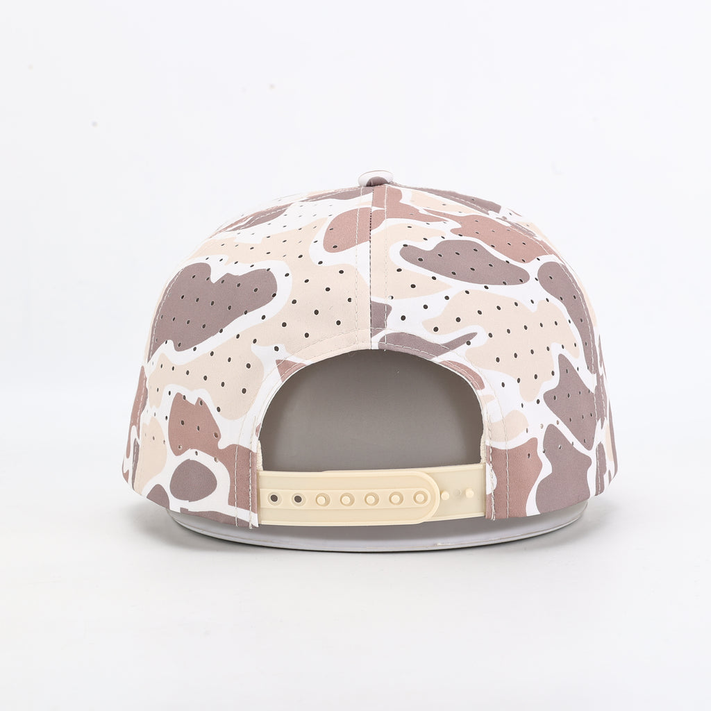 Tap It In Khaki Camo Patch Hat with Rope
