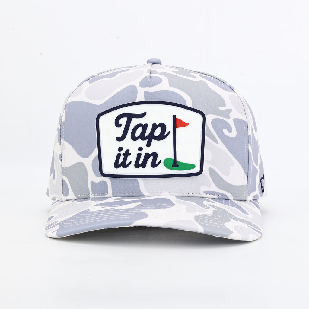 Tap It In Khaki White Patch Hat with Rope