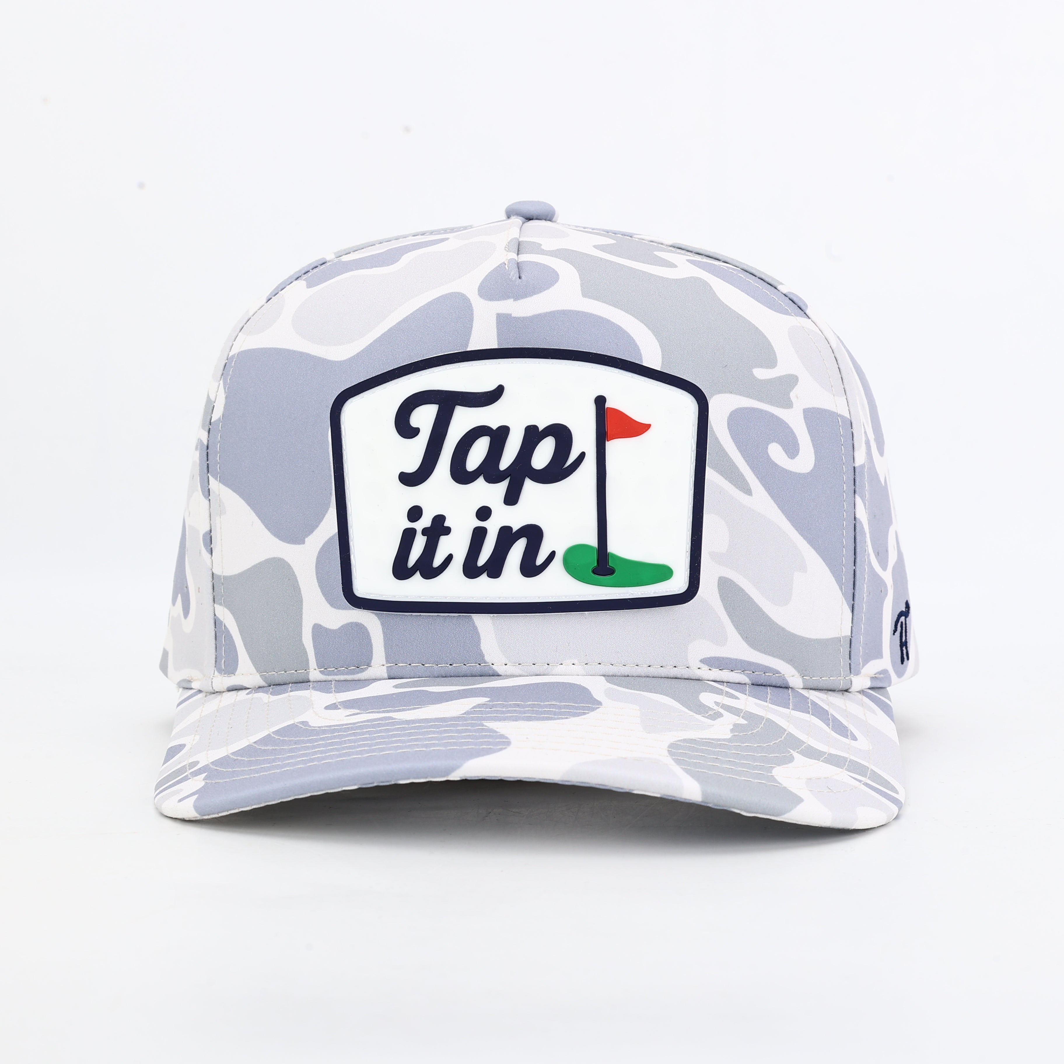 Tap It In Khaki White Patch Hat with Rope