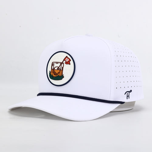 19th Hole Golf Ball Patch Hat with Rope