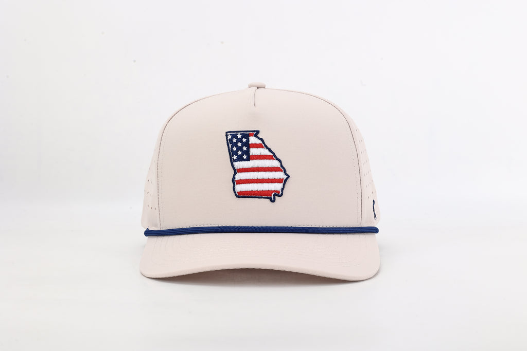 Georgia State Flag Rope Hat