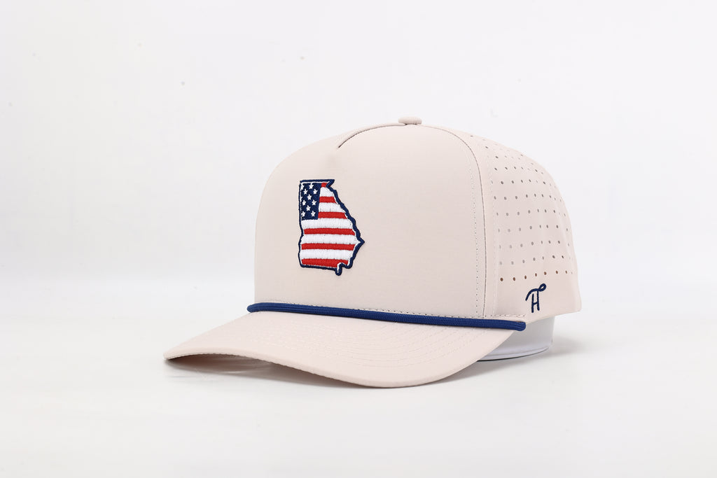 Georgia State Flag Rope Hat