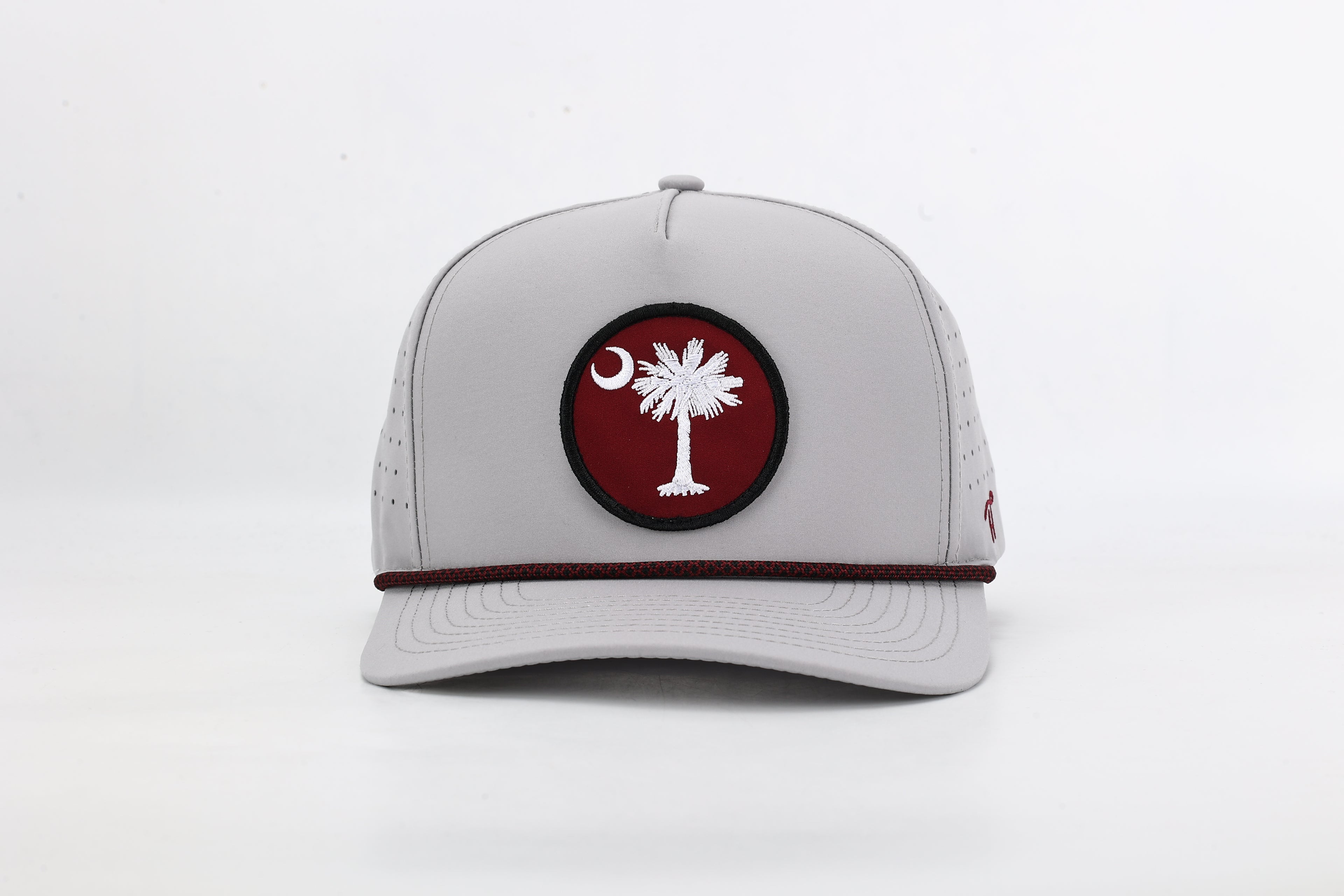 Palm Tree Maroon Rope Hat