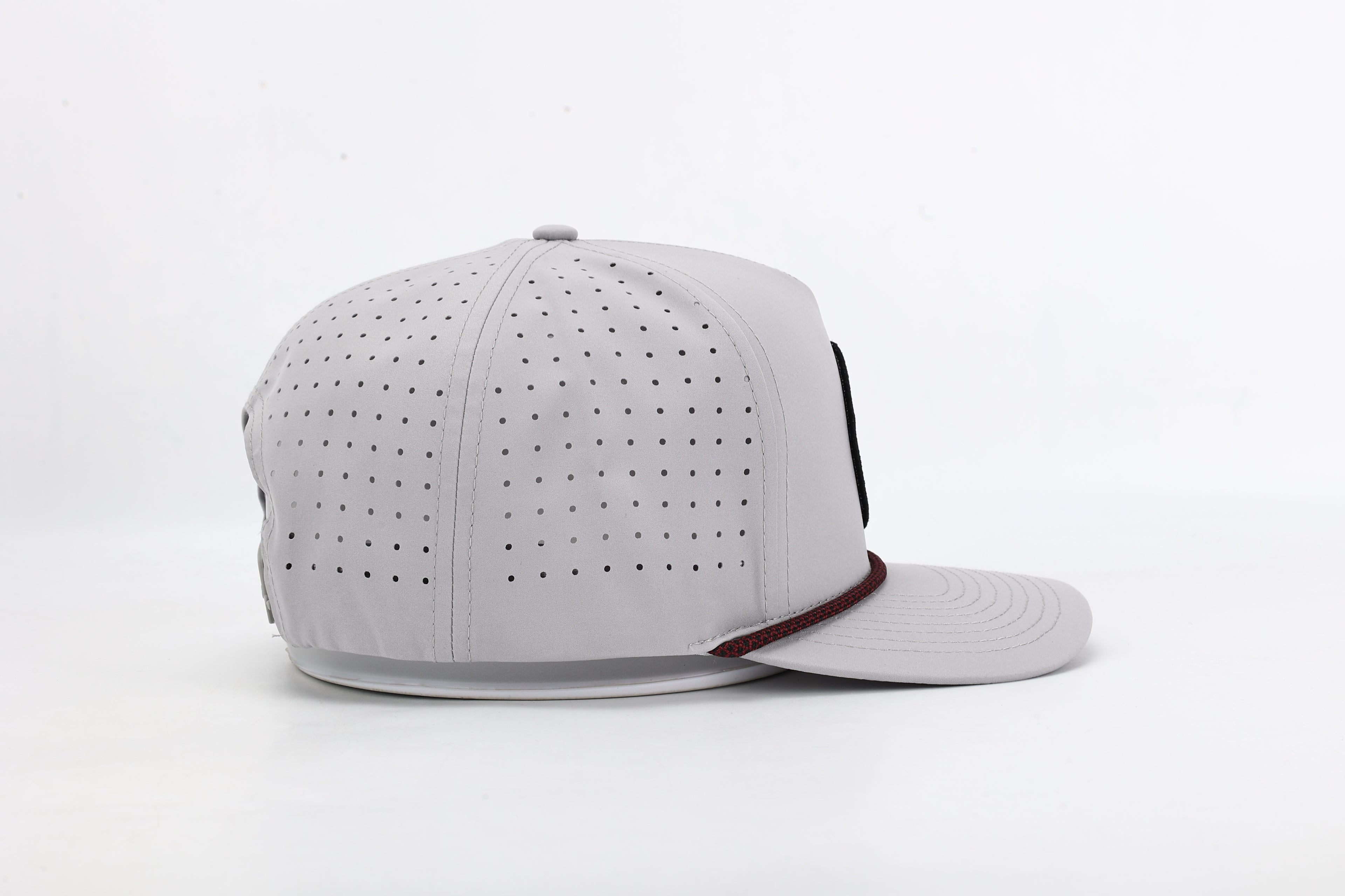 Palm Tree Maroon Rope Hat