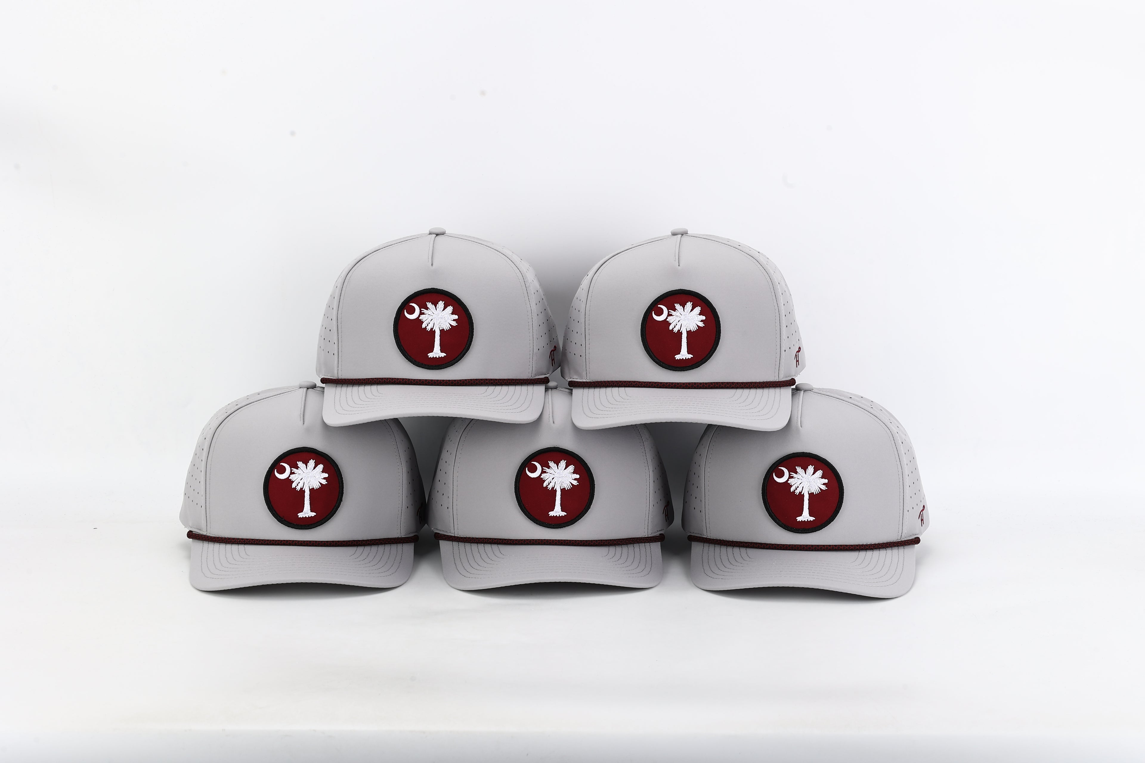 Palm Tree Maroon Rope Hat