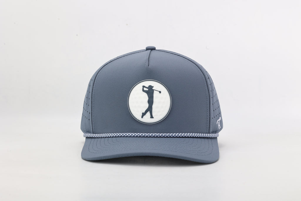 Grey Hat with Rubber Golf Ball Patch