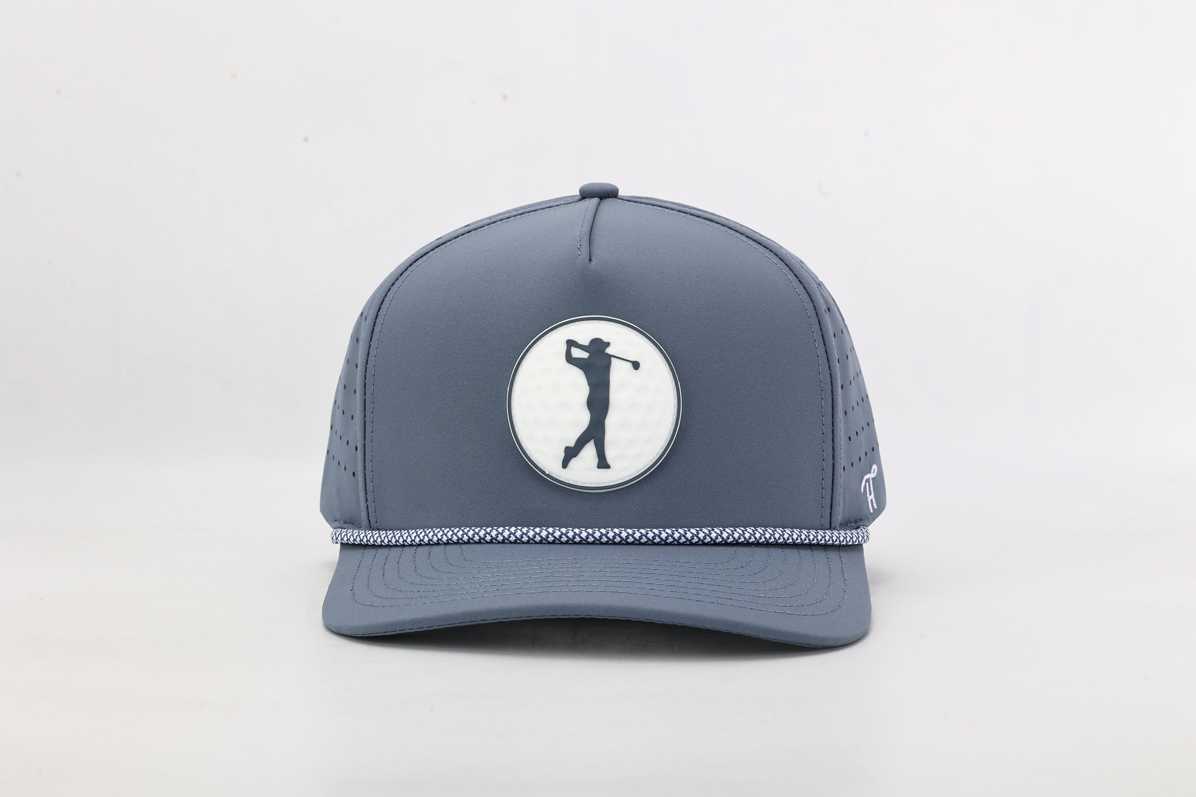 Grey Hat with Rubber Golf Ball Patch