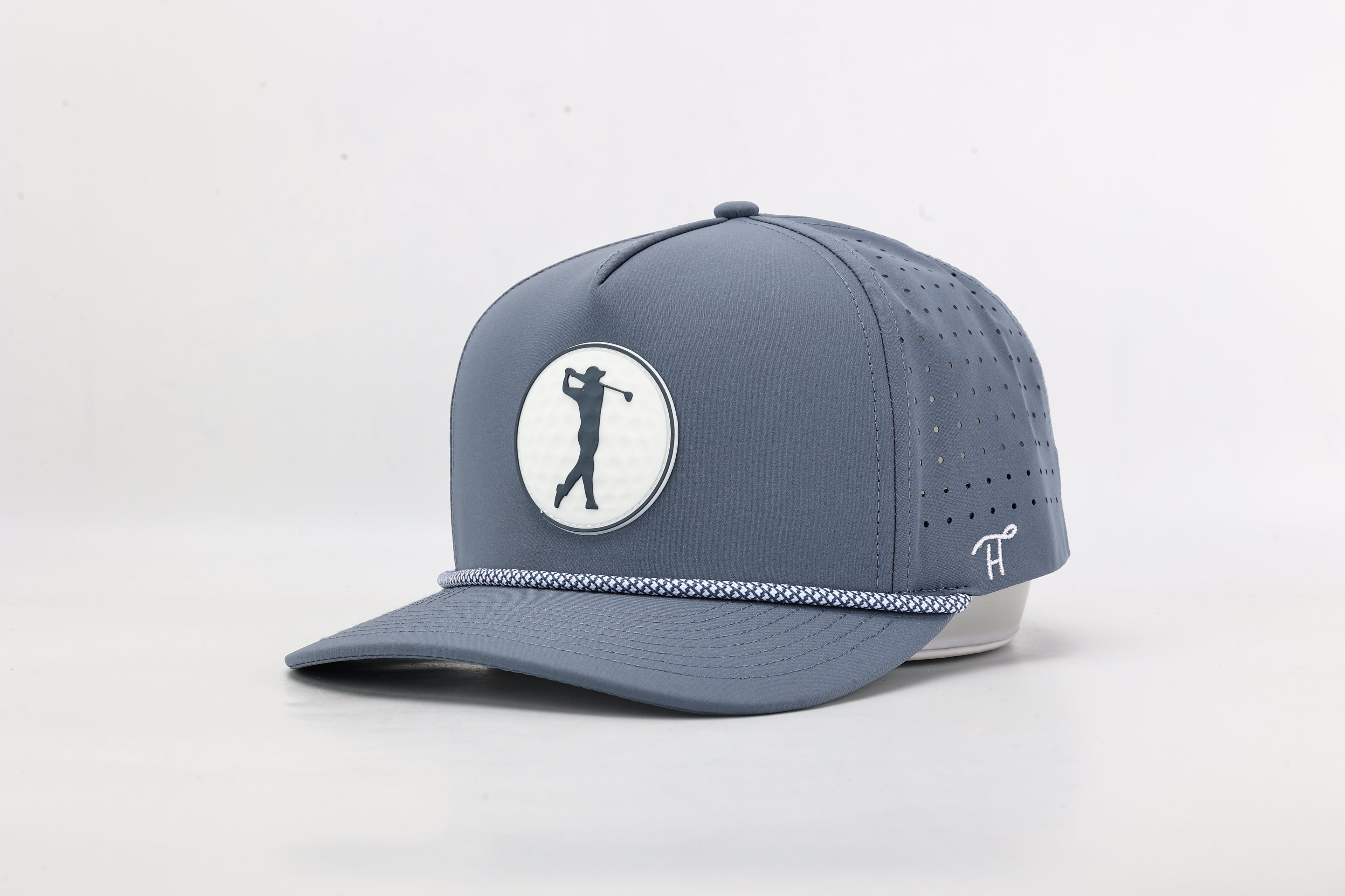 Grey Hat with Rubber Golf Ball Patch