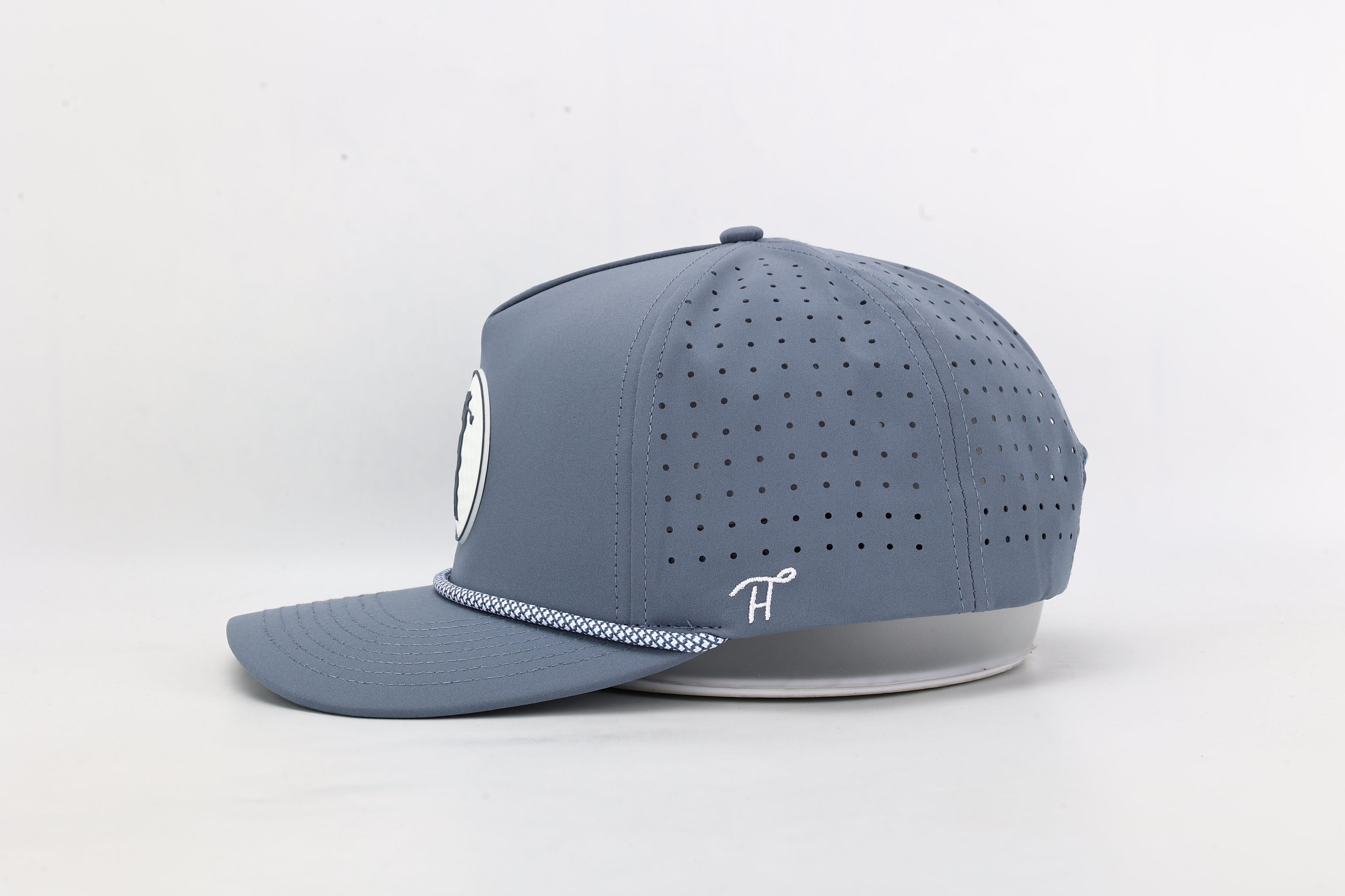 Grey Hat with Rubber Golf Ball Patch