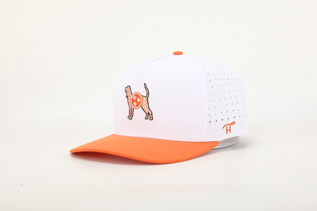 White Checkerboard Smokey Tri-Star Tennessee Hat