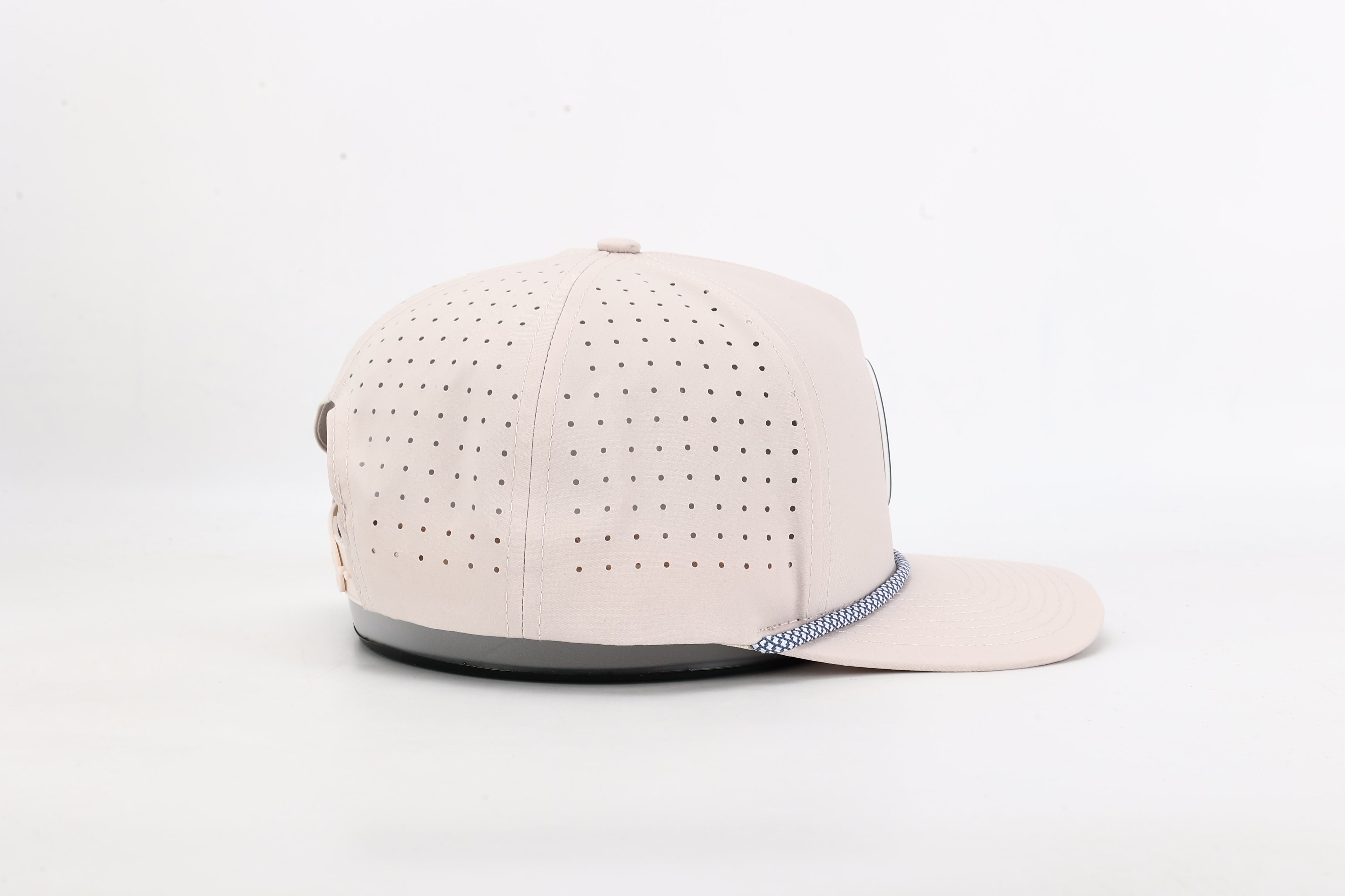 Tan Hat with Rubber Golf Ball Patch