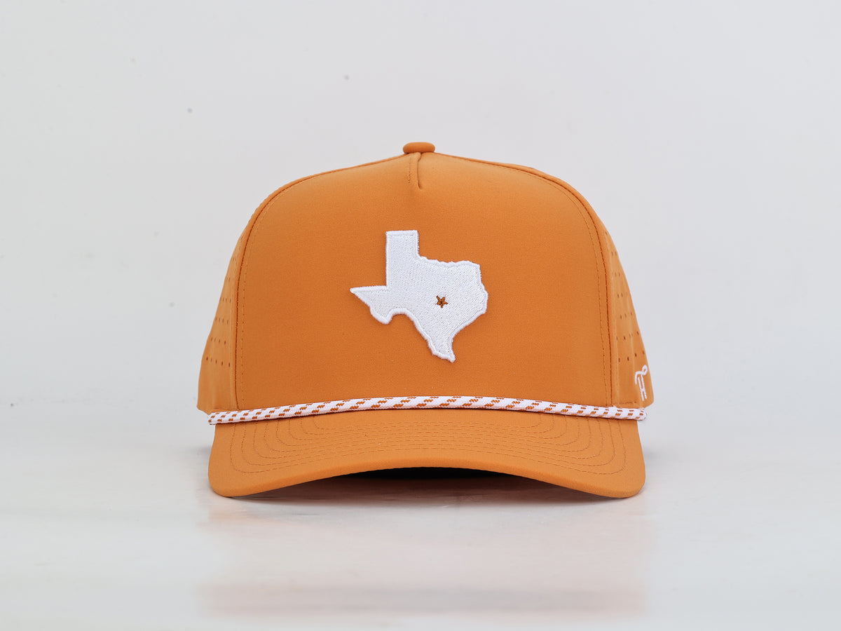 Austin, TX State Embroidered Hat with Rope