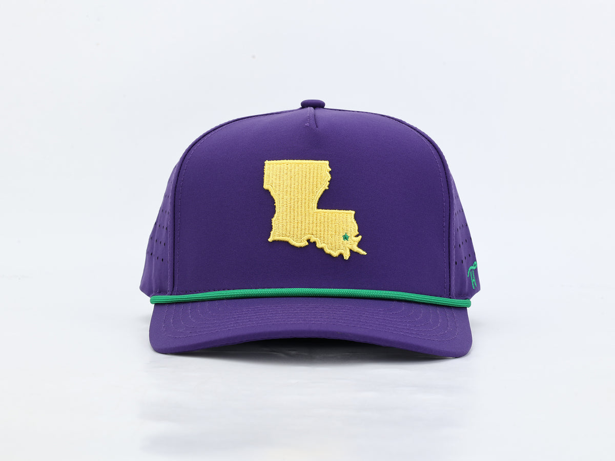 Louisiana Mardi Gras Rope Hat