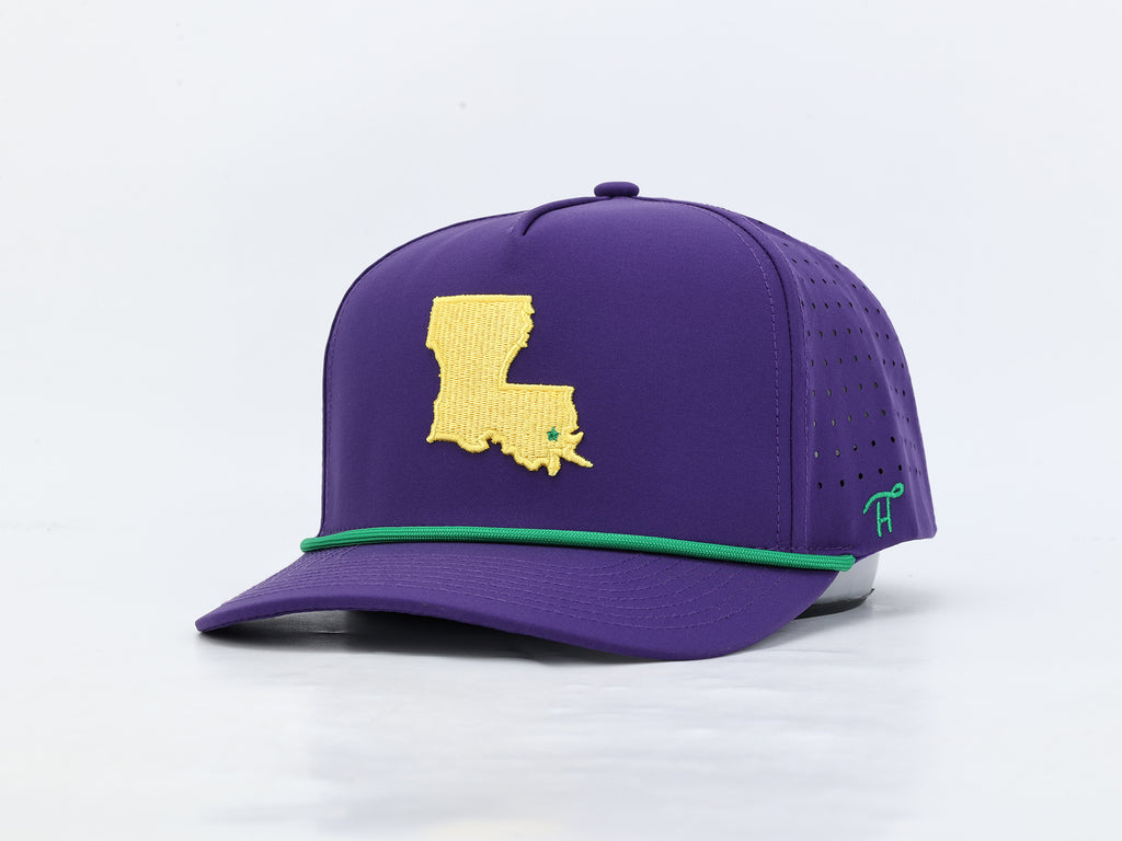 Louisiana Mardi Gras Rope Hat