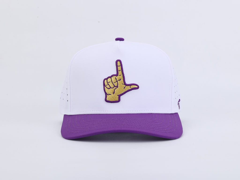Geaux Time- Purple & Gold Hand Sign Hat