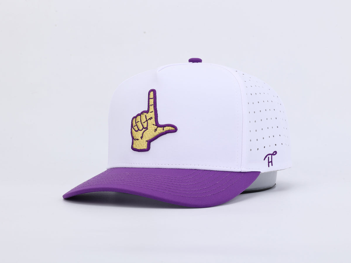 Geaux Time- Purple & Gold Hand Sign Hat