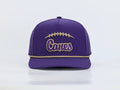 Purple Canes Hat with Gold Laces