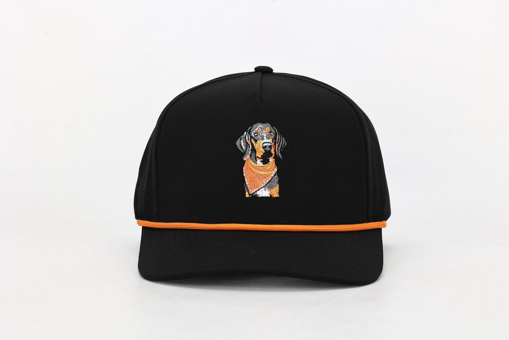 Black Smokey Hat with Rope