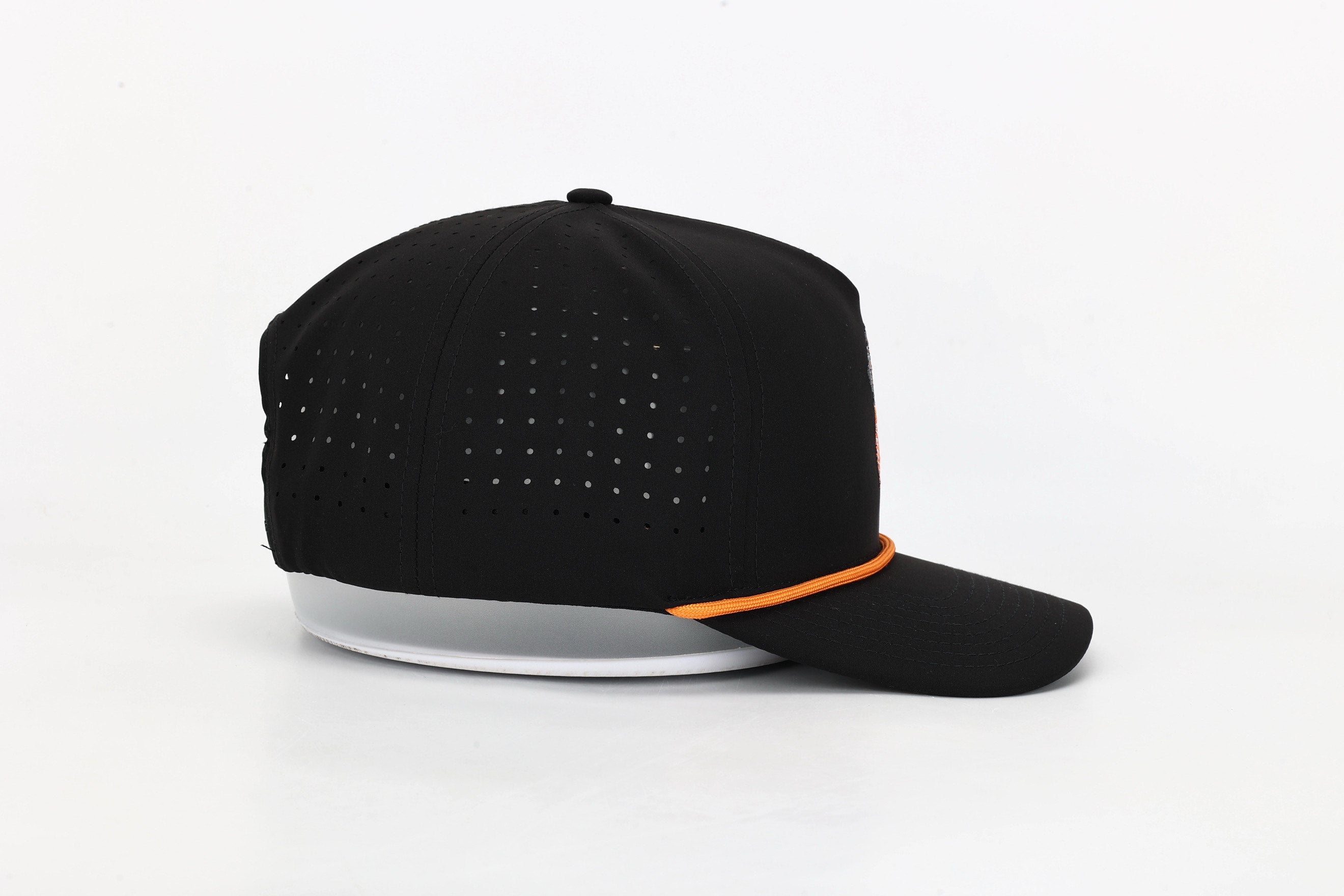 Black Smokey Hat with Rope