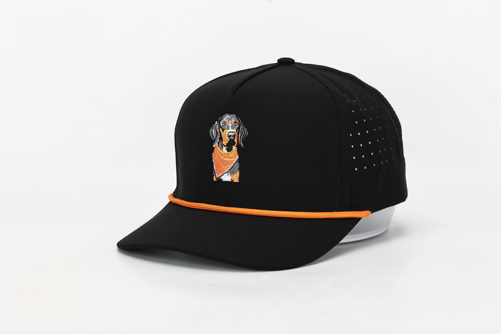 Black Smokey Hat with Rope