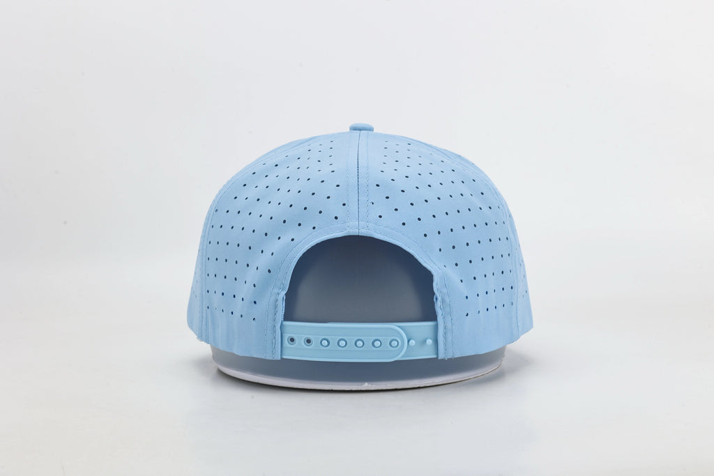 Baby Blue Georgia Peach Embroidered Hat with Rope