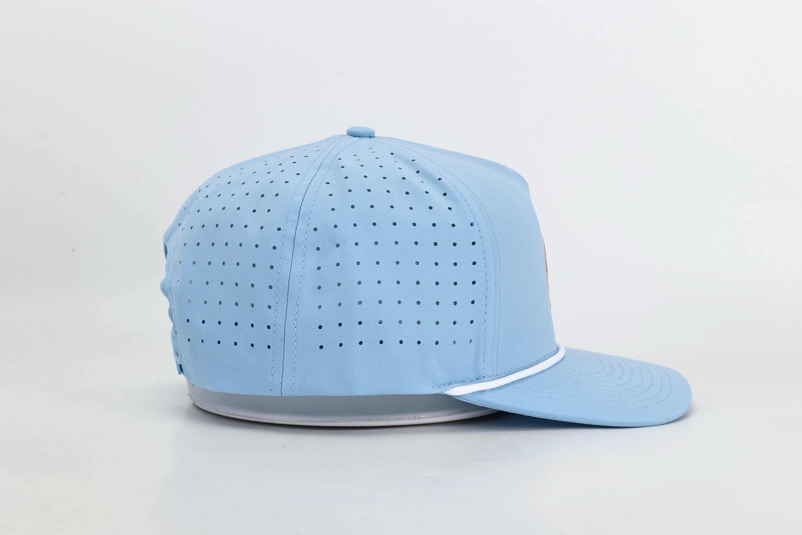 Baby Blue Georgia Peach Embroidered Hat with Rope