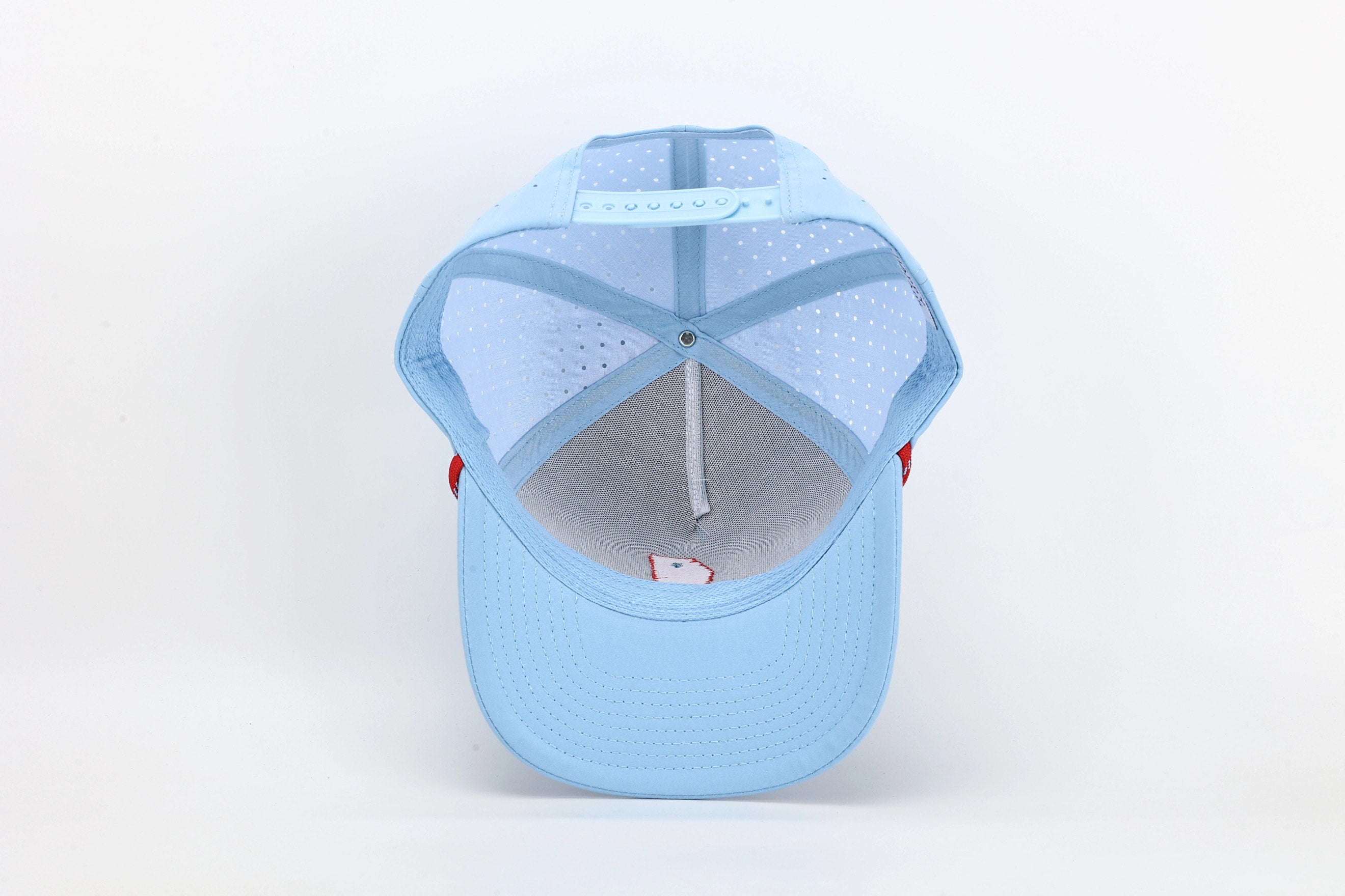 Oxford, MS Embroidered State Powder Blue Hat with Rope