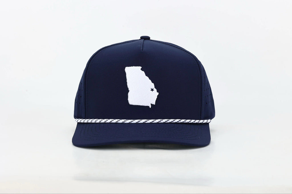 Statesboro, GA Embroidered State Hat with Rope