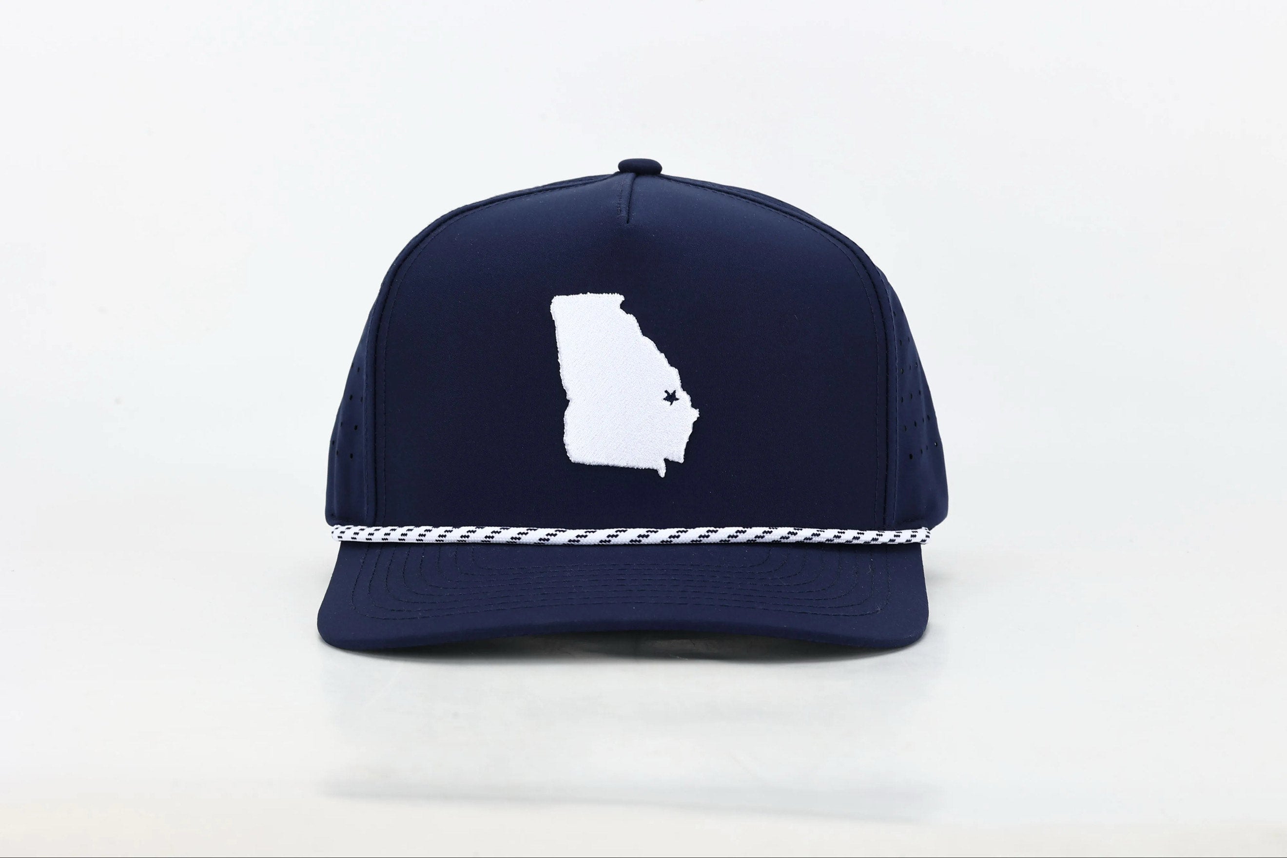 Statesboro, GA Embroidered State Hat with Rope