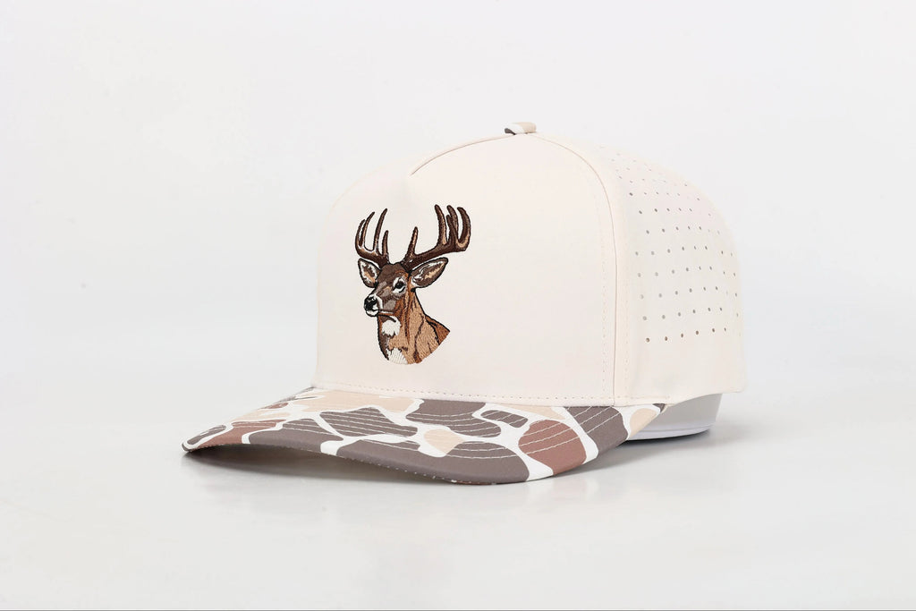 Deer - Outdoor Embroidered Camo Hat