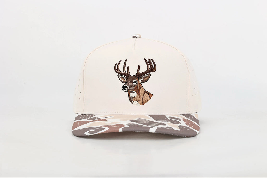 Deer - Outdoor Embroidered Camo Hat