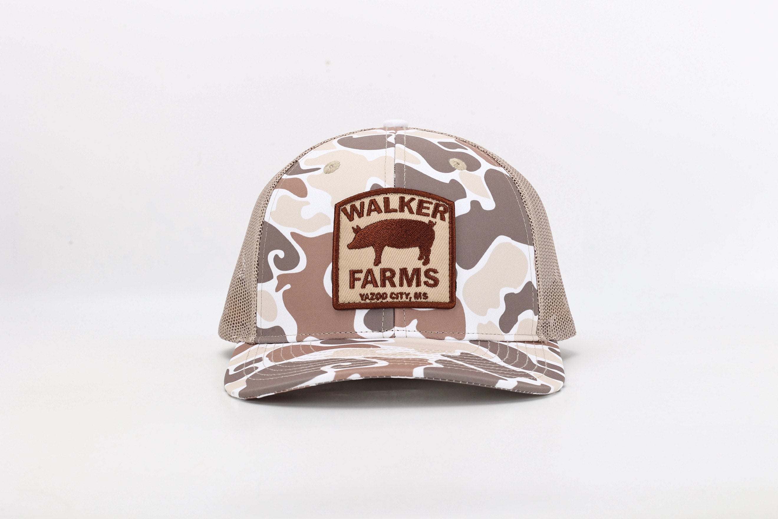 Camo Walker Farms Patch Hat