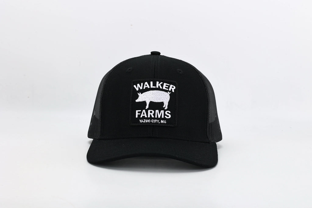 Black Walker Farms Patch Hat