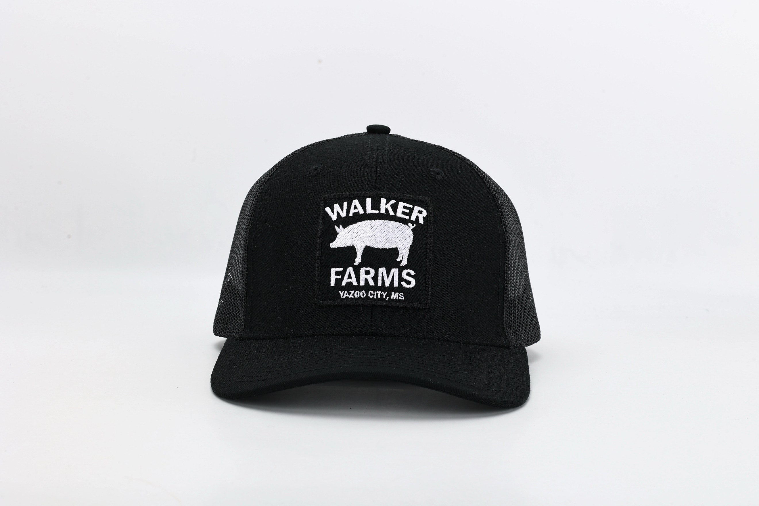 Black Walker Farms Patch Hat