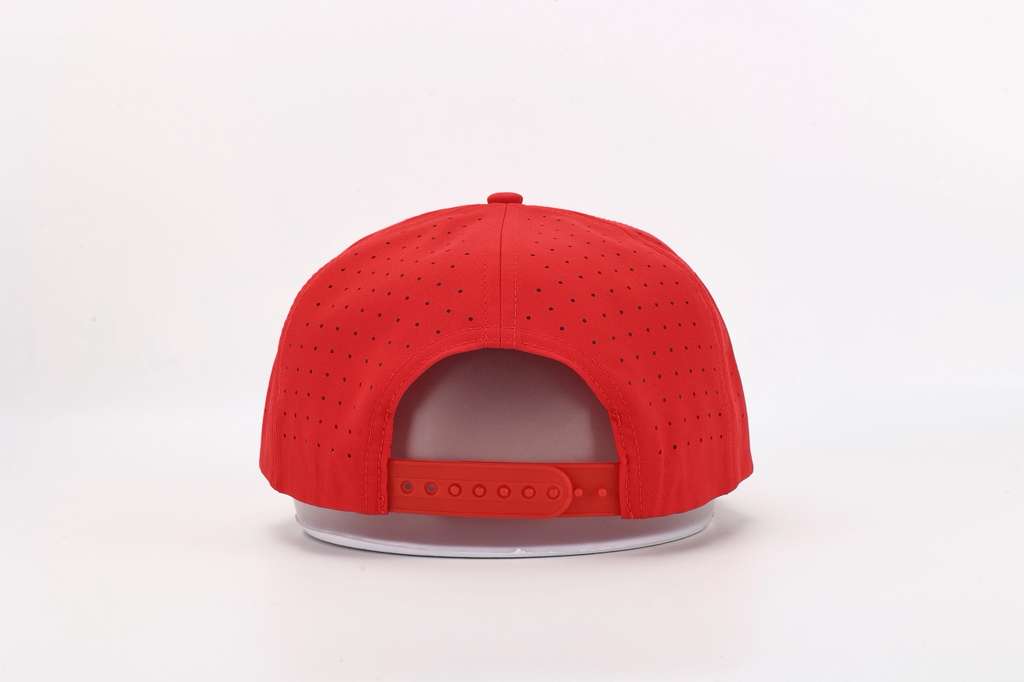 Red Arch Patch Hat with Rope