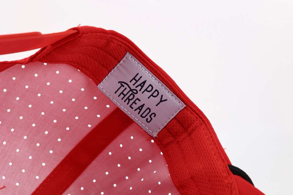 Red Arch Patch Hat with Rope